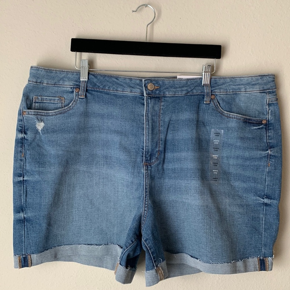 Sonoma High Rise Rolled Cuff Denim Shorts